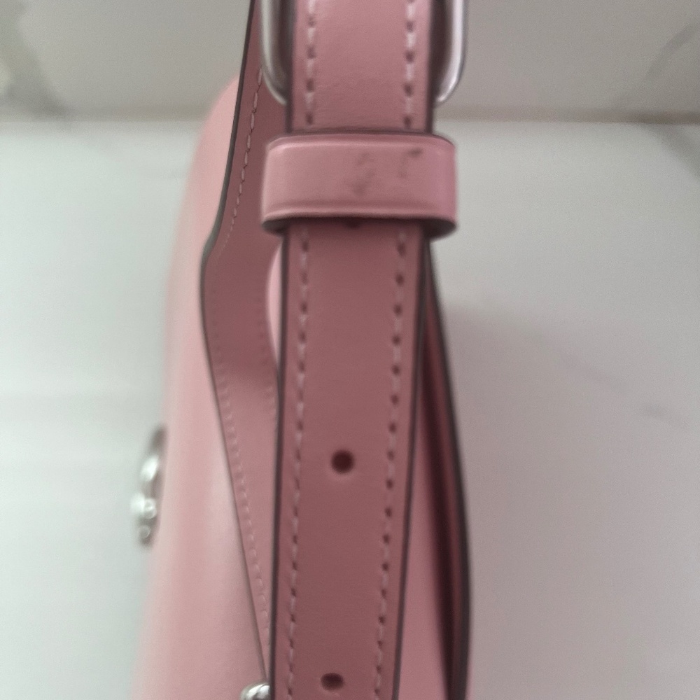 Coach Bandit Pink Leather Shoulder/Crossbody Bag - Picture 12 of 13